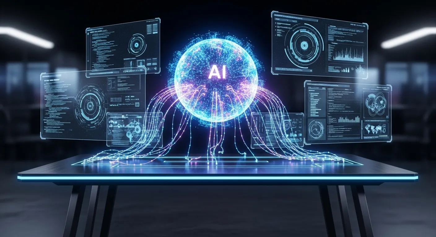 Agente de IA trabajando de forma autónoma en tareas complejas