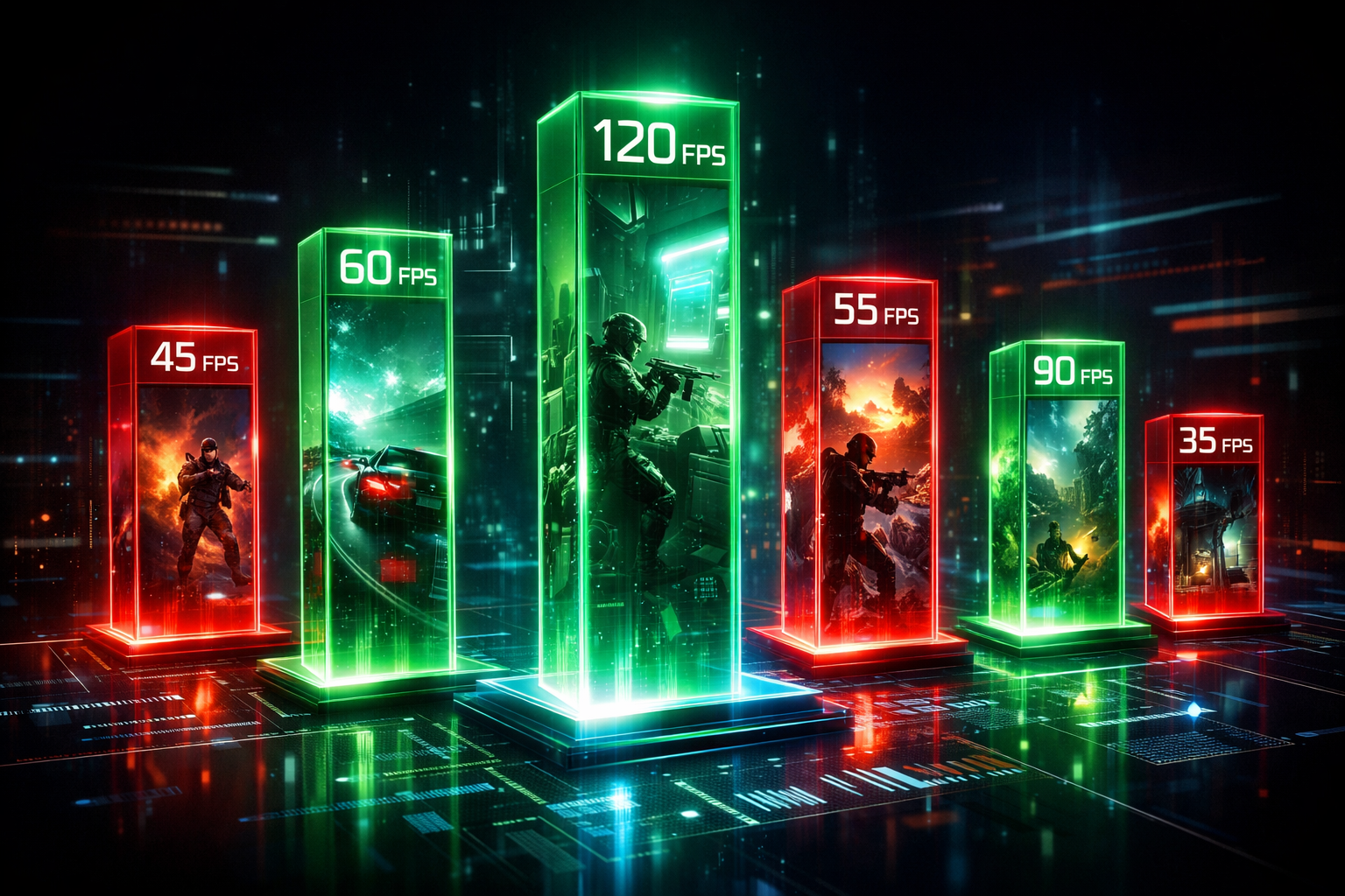 Gráfico de benchmarks de la RX 9060 XT 16GB en juegos a 1080p 1440p y 4K