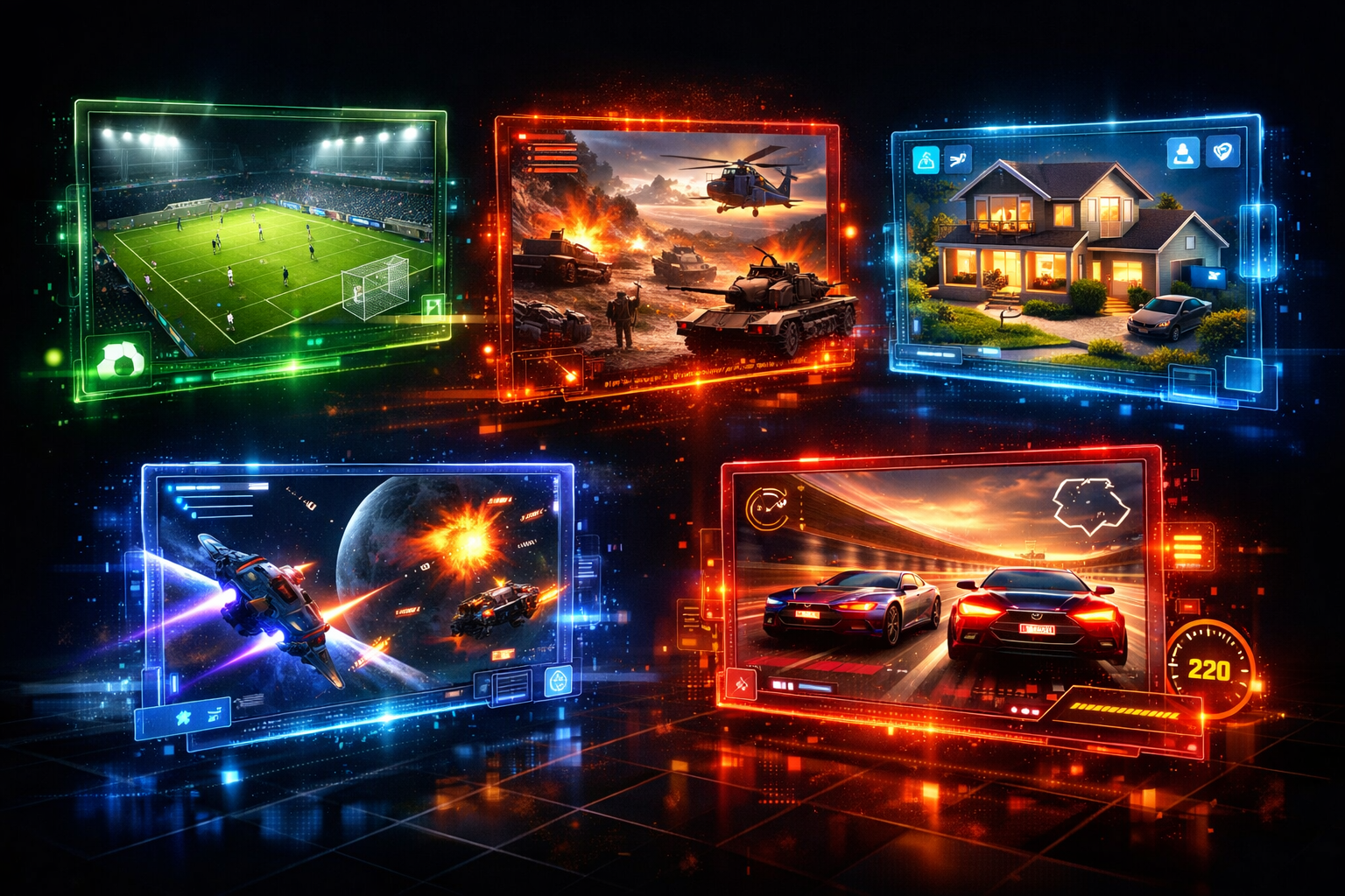 Catálogo de juegos de Electronic Arts incluyendo FIFA Battlefield y The Sims