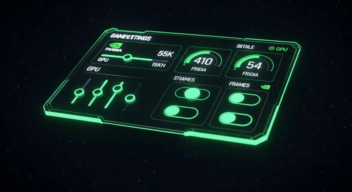Interfaz de la aplicación NVIDIA mostrando la configuración de DLSS 4.5 Dynamic Multi Frame Generation