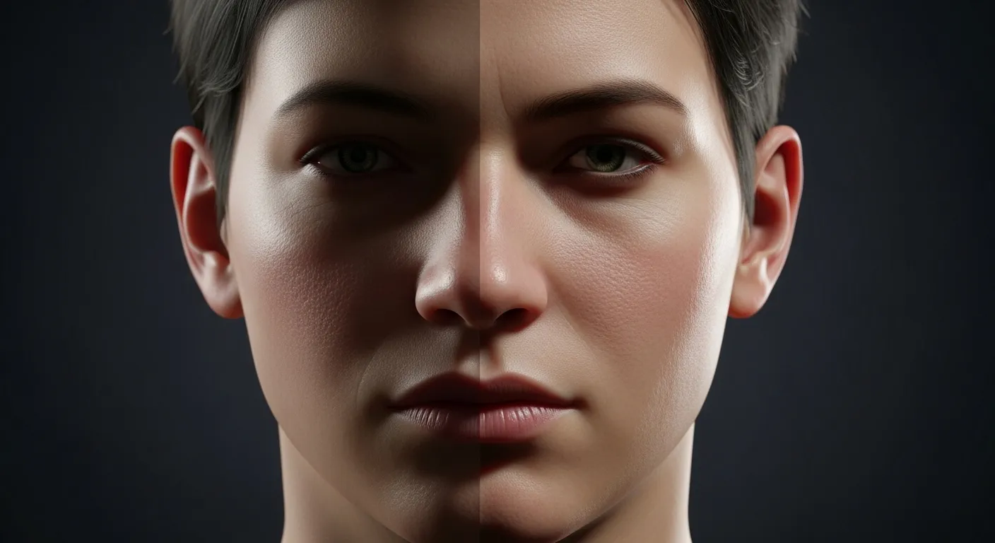 Comparativa visual antes y después de DLSS 5 Neural Rendering en una escena de videojuego mostrando mejora en iluminación