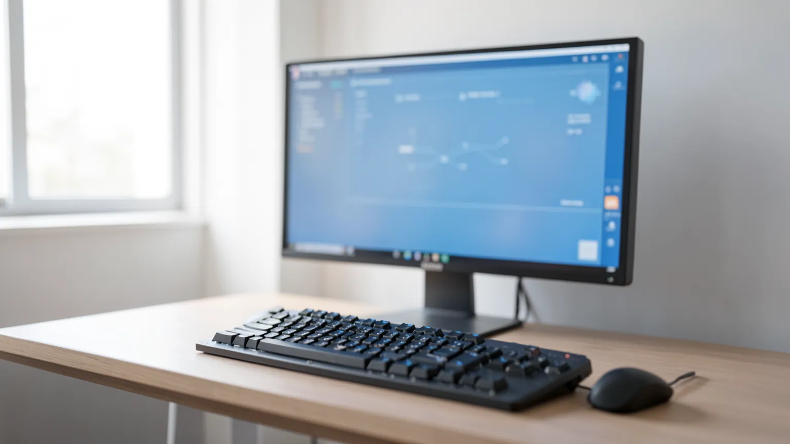 Pantalla de ordenador mostrando una terminal con lineas de configuracion tecnica