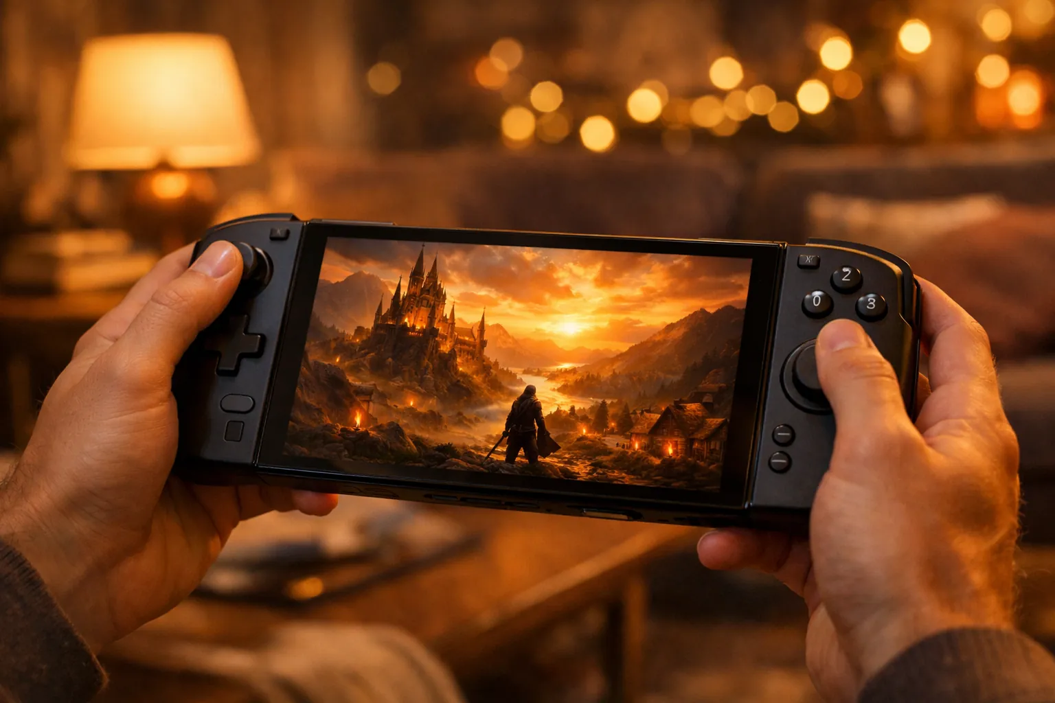 Gameplay de Elden Ring en modo portátil Nintendo Switch 2
