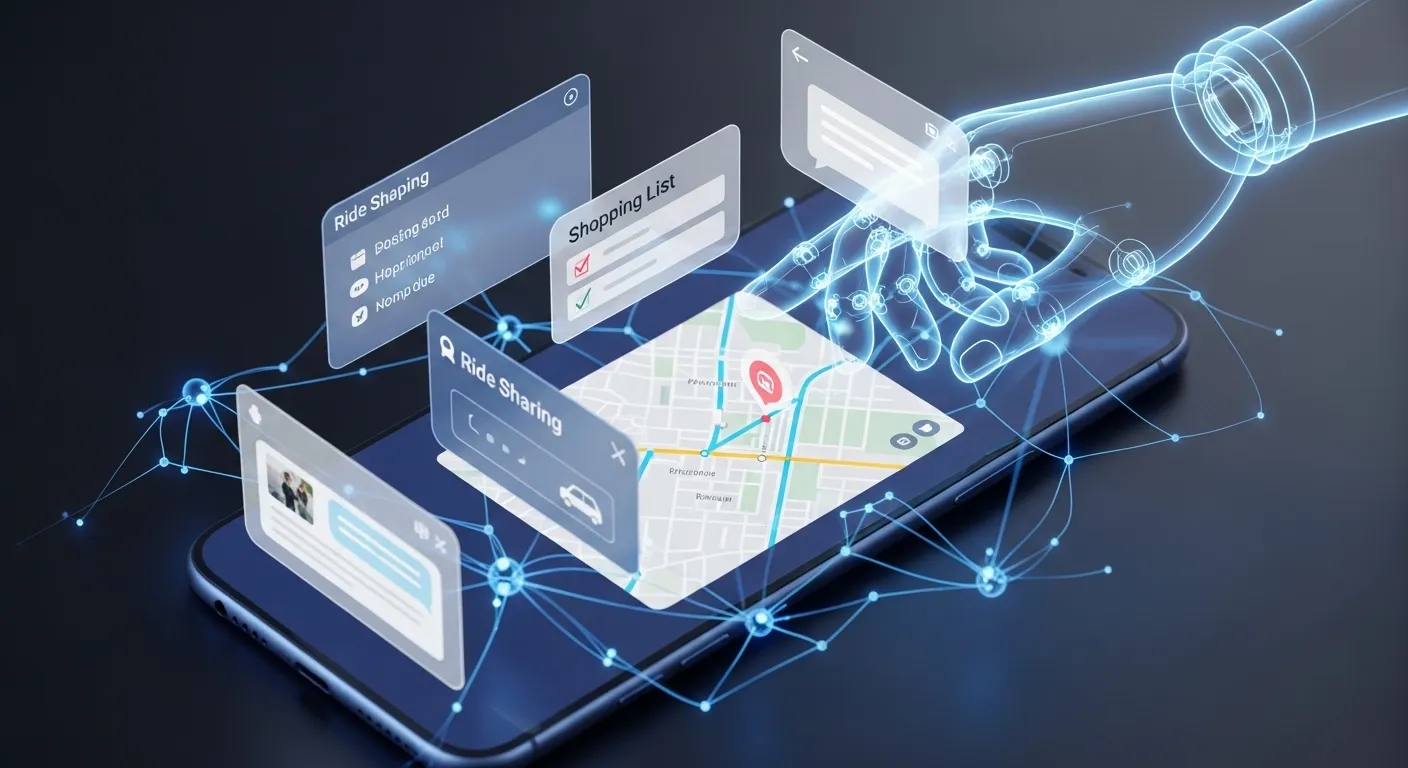 Interfaz de Gemini ejecutando múltiples tareas autónomas en Android