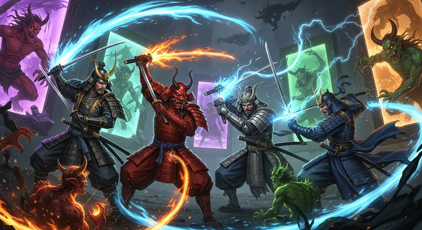 Modo multijugador cooperativo Ghost of Yotei Legends con cuatro jugadores