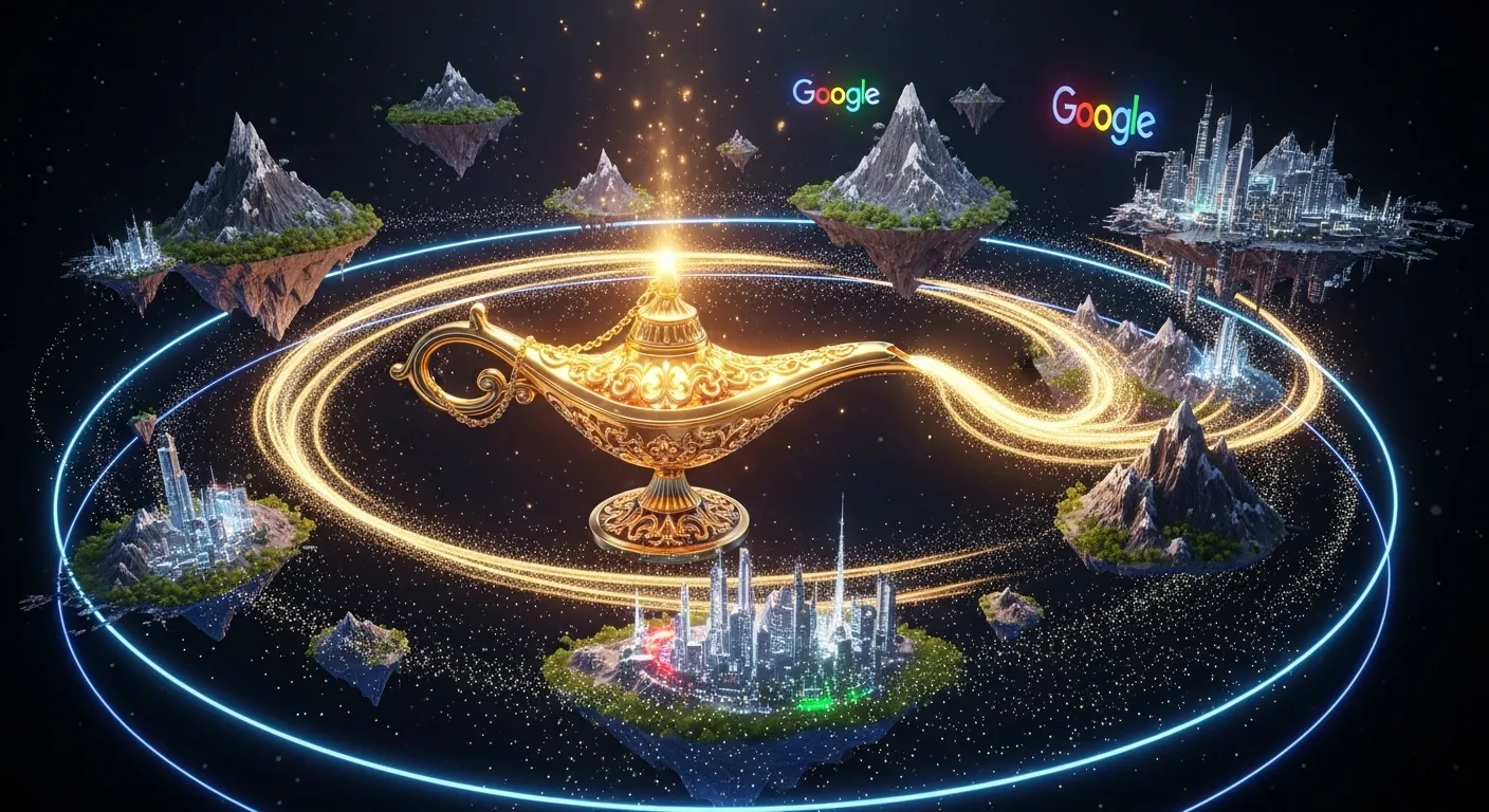 Google Project Genie creando mundos 3D interactivos con inteligencia artificial