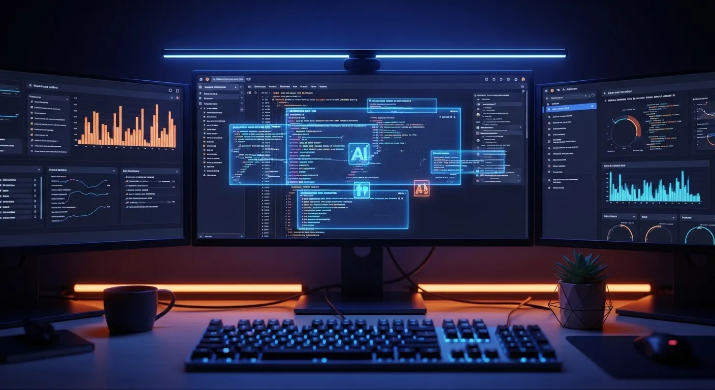 Interfaz de desarrollo con GPT-5.4 mostrando código y herramientas de la API