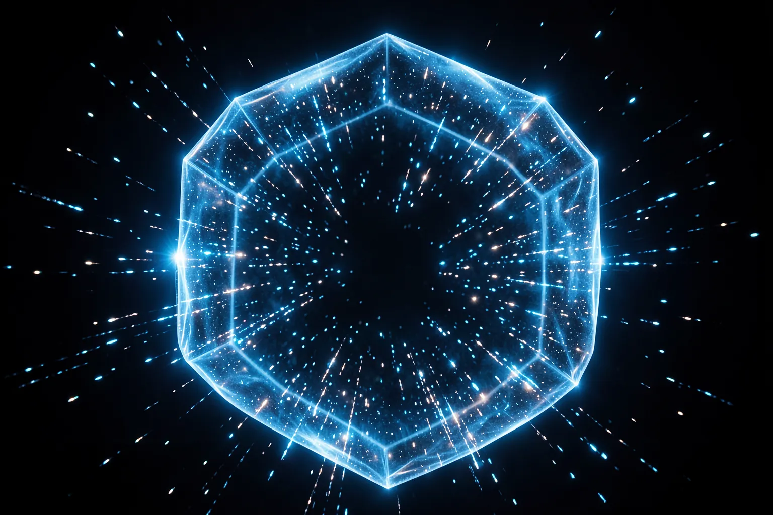 Escudo digital protegiendo flujos de datos en una red
