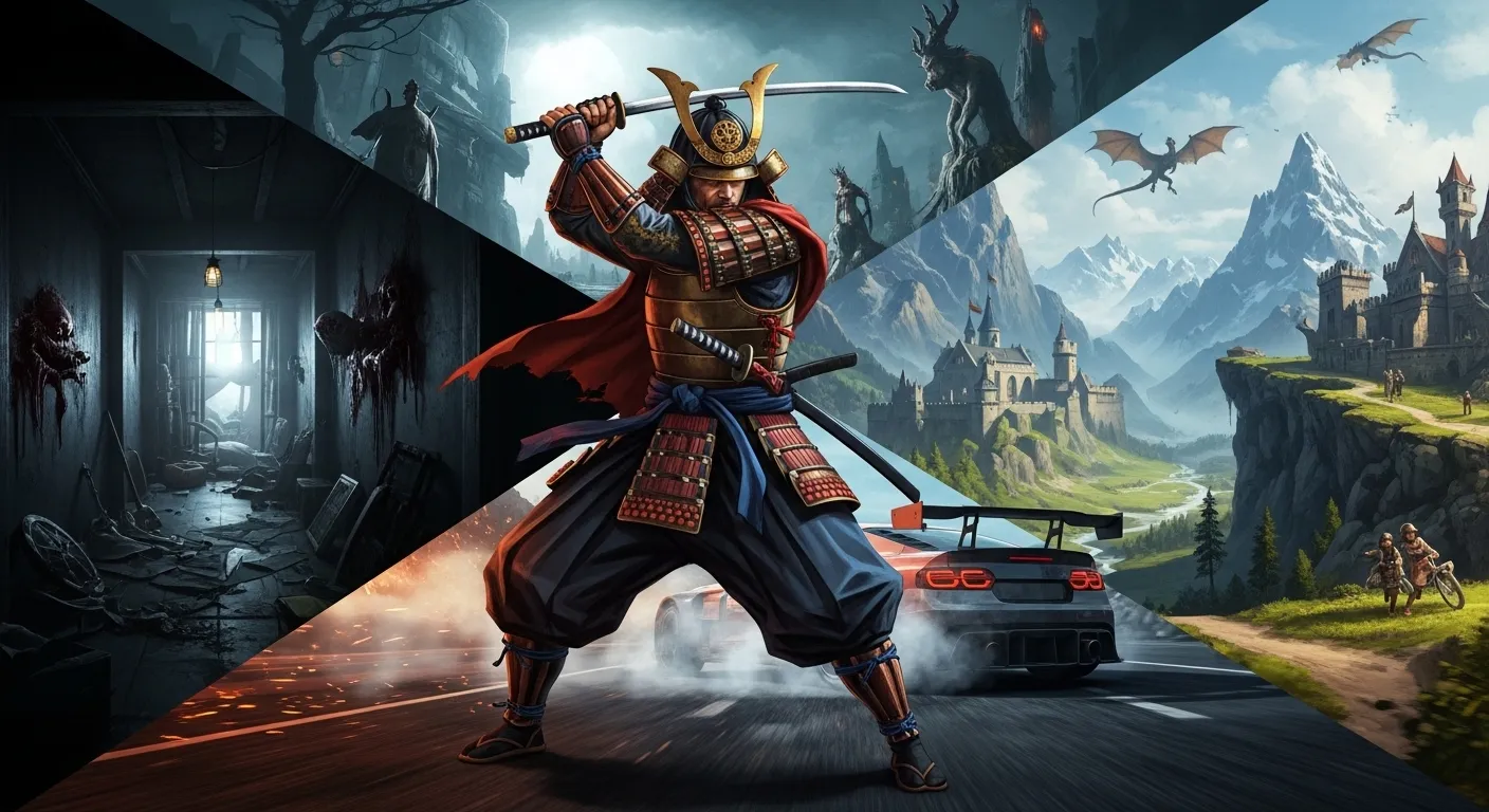 Collage de los principales lanzamientos de videojuegos de febrero 2026