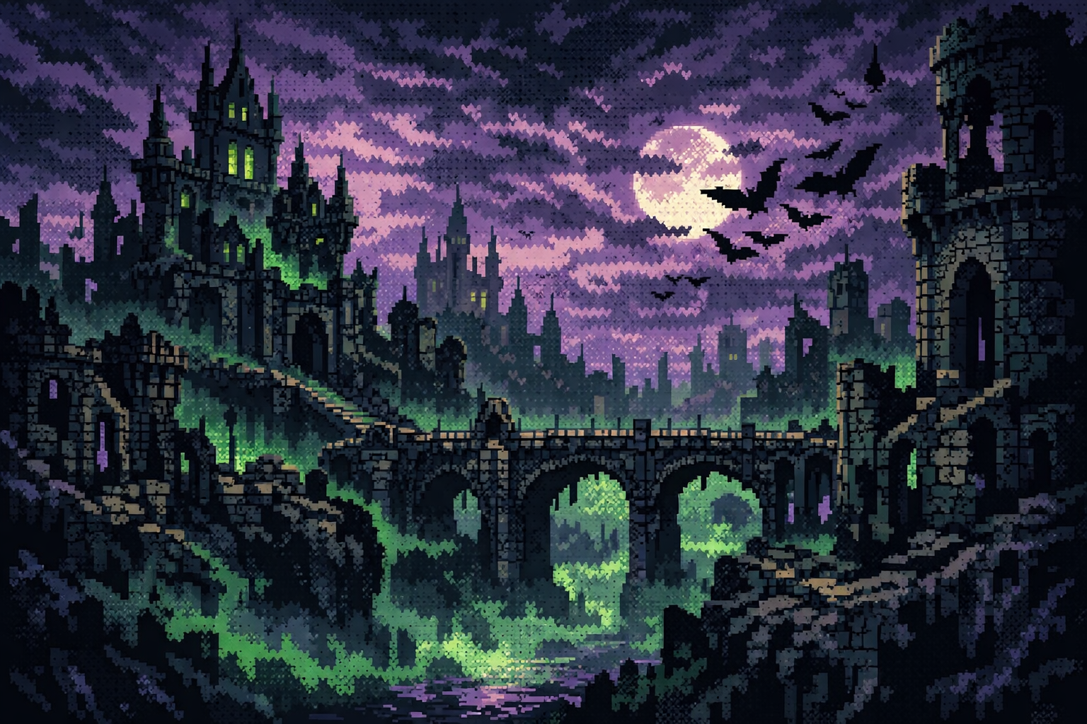 Legacy of Kain Ascendance Nosgoth mundo pixel art oscuro