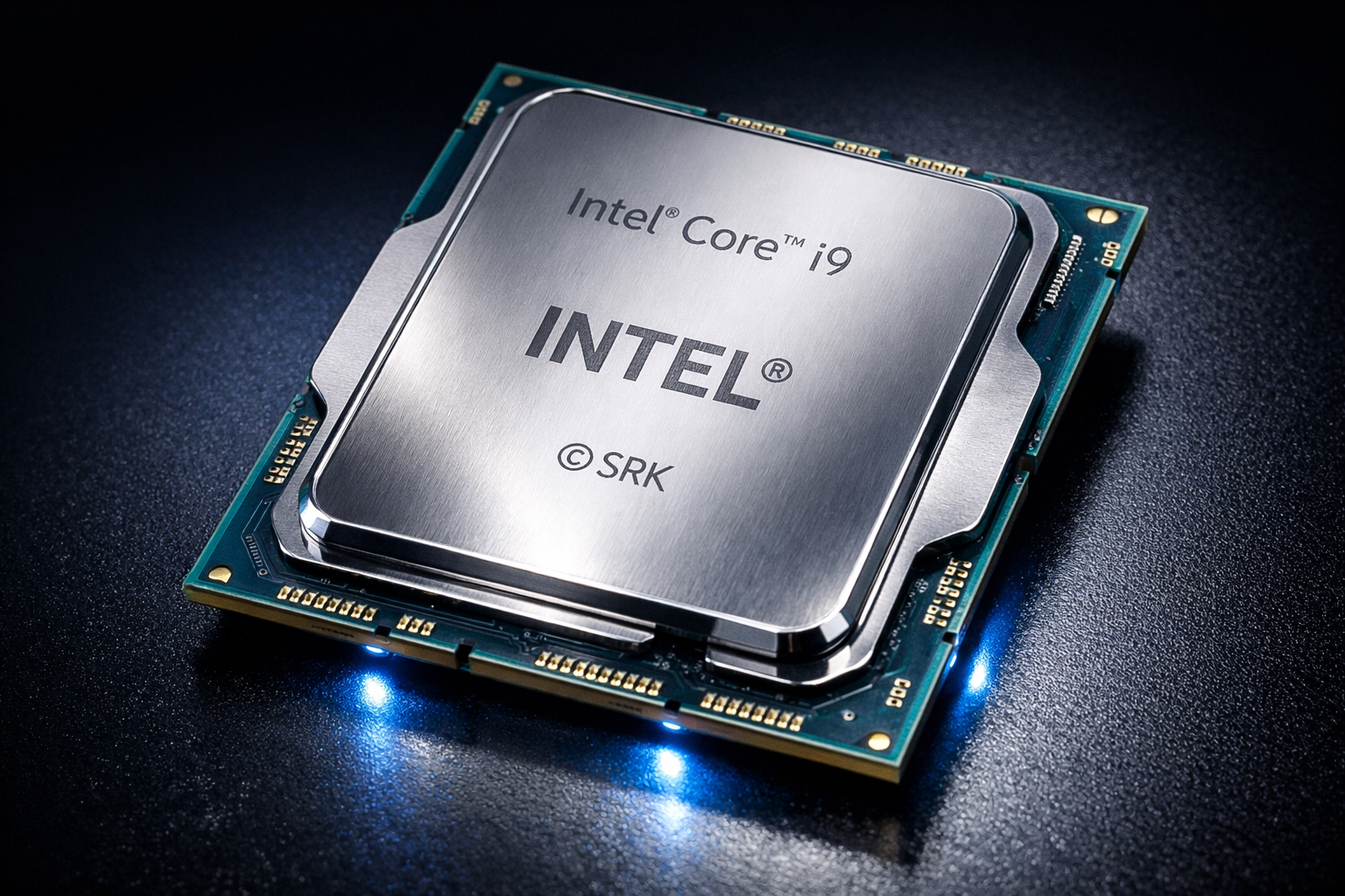 Intel Core Ultra 9 285K con los tiles Lion Cove y Skymont etiquetados sobre el interposer Foveros