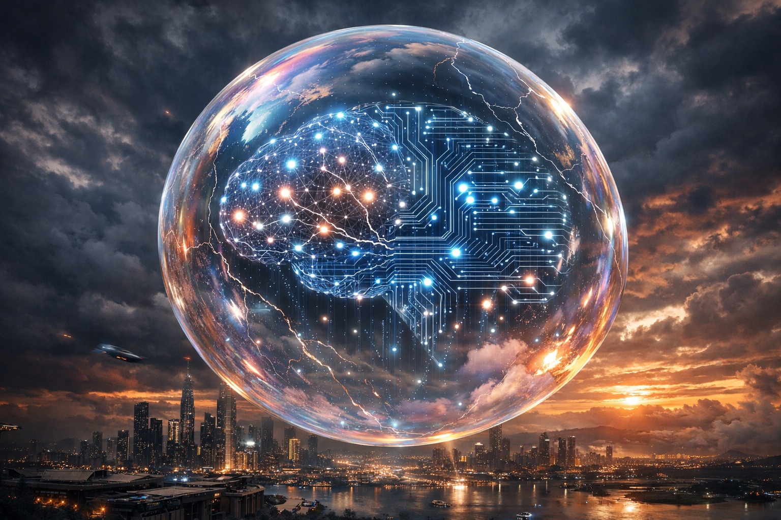 Representación visual del debate sobre la burbuja de la IA y la valoración de OpenAI