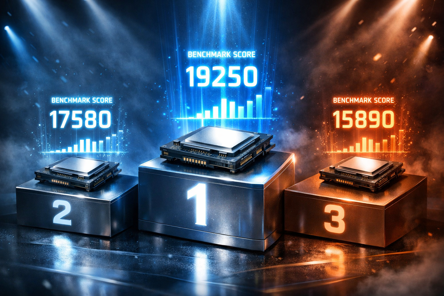 Gráfico de benchmarks Snapdragon X2 Elite vs Intel Panther Lake vs Apple M5