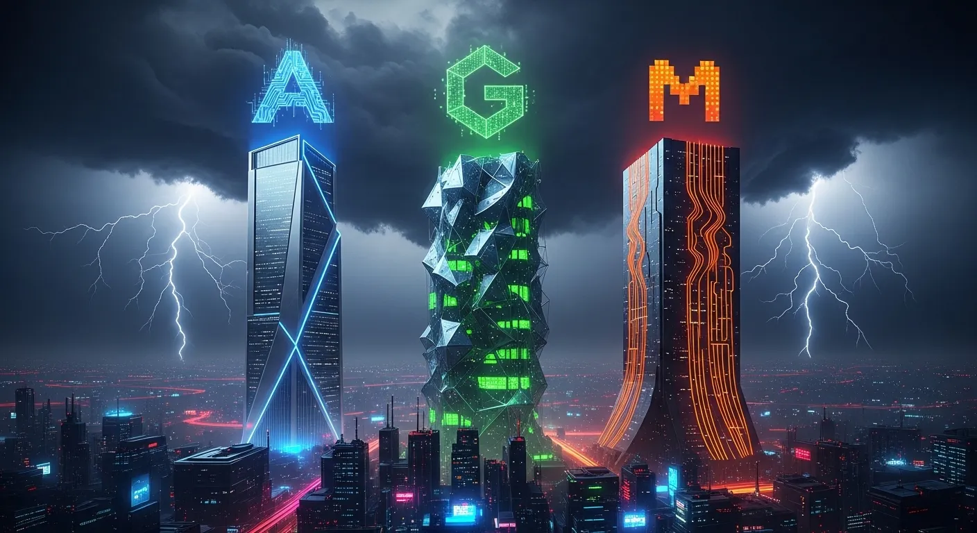 Infografía de la competencia en inteligencia artificial entre SpaceX-xAI, OpenAI y Anthropic en 2026