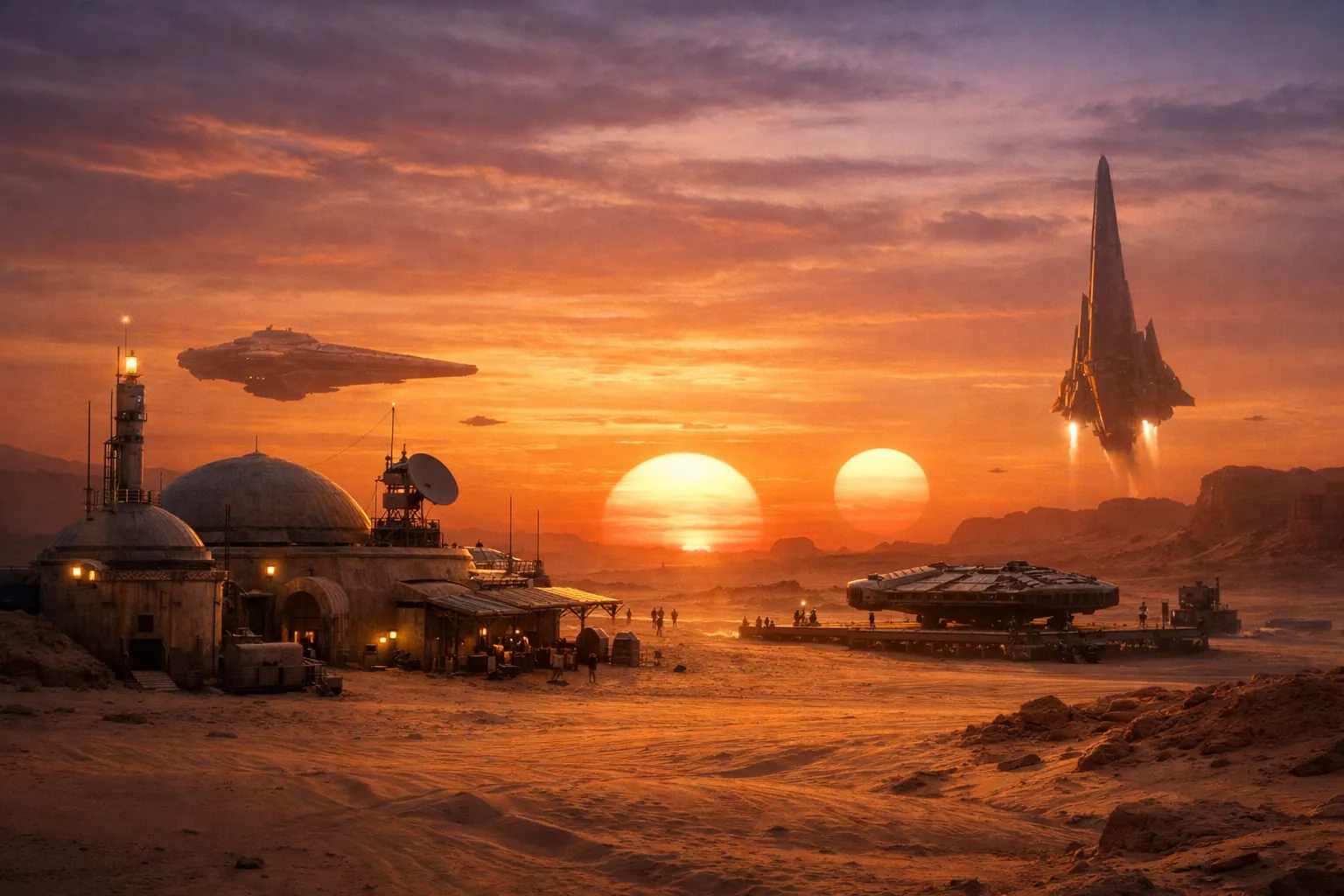 Escenario Star Wars en Zero Company con puesto separatista y elementos de destrucción de cobertura