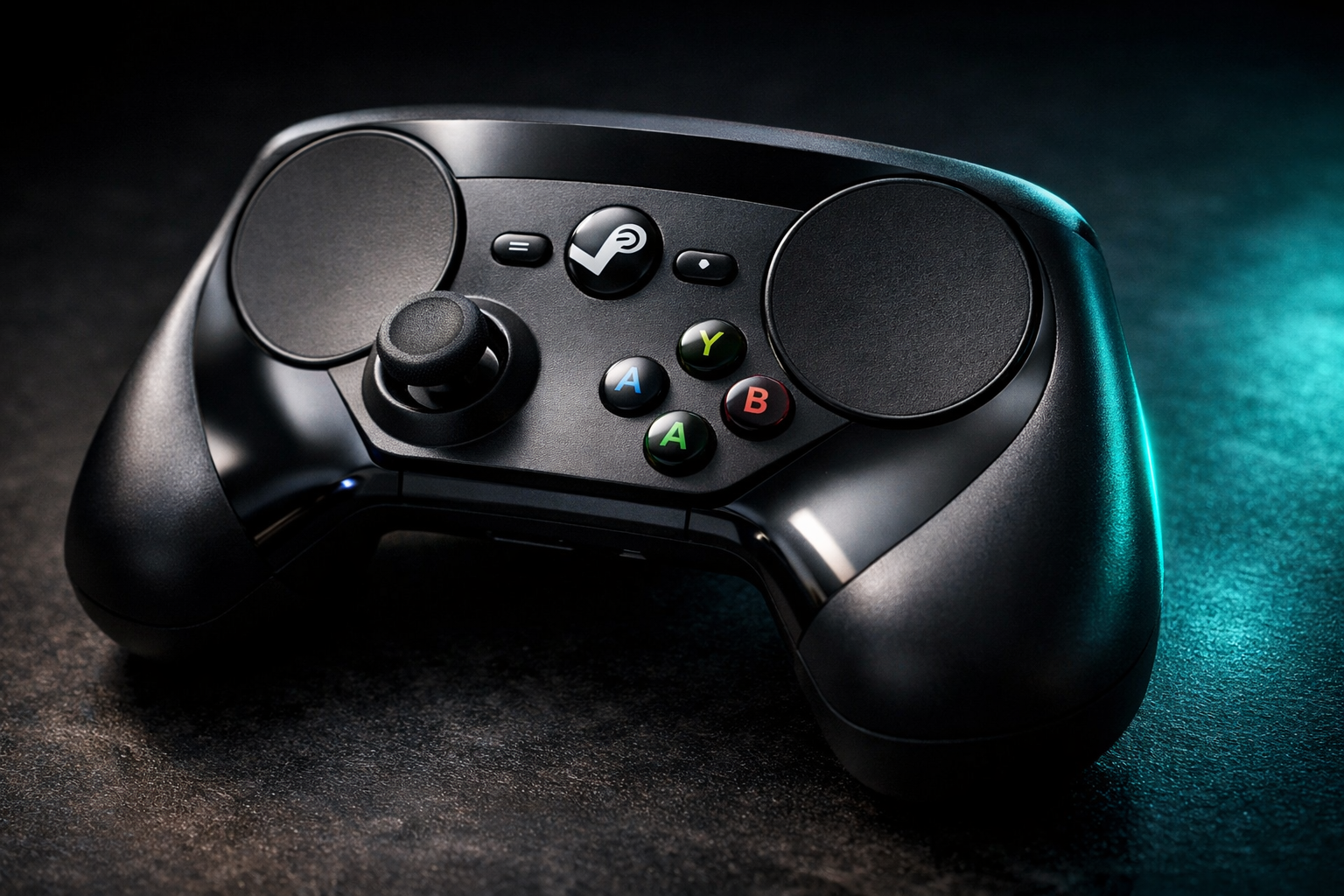 Steam Controller 2026 de Valve con trackpads hápticos y sticks TMR antidrif