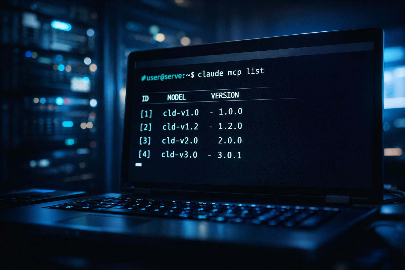 Terminal ejecutando el comando claude mcp list mostrando los servidores instalados