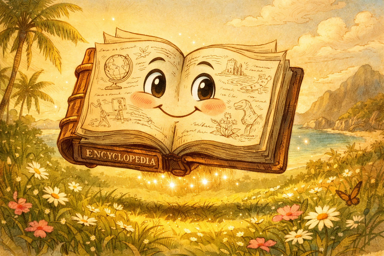 El Profesor Leo el libro parlante protagonista de Yoshi and the Mysterious Book