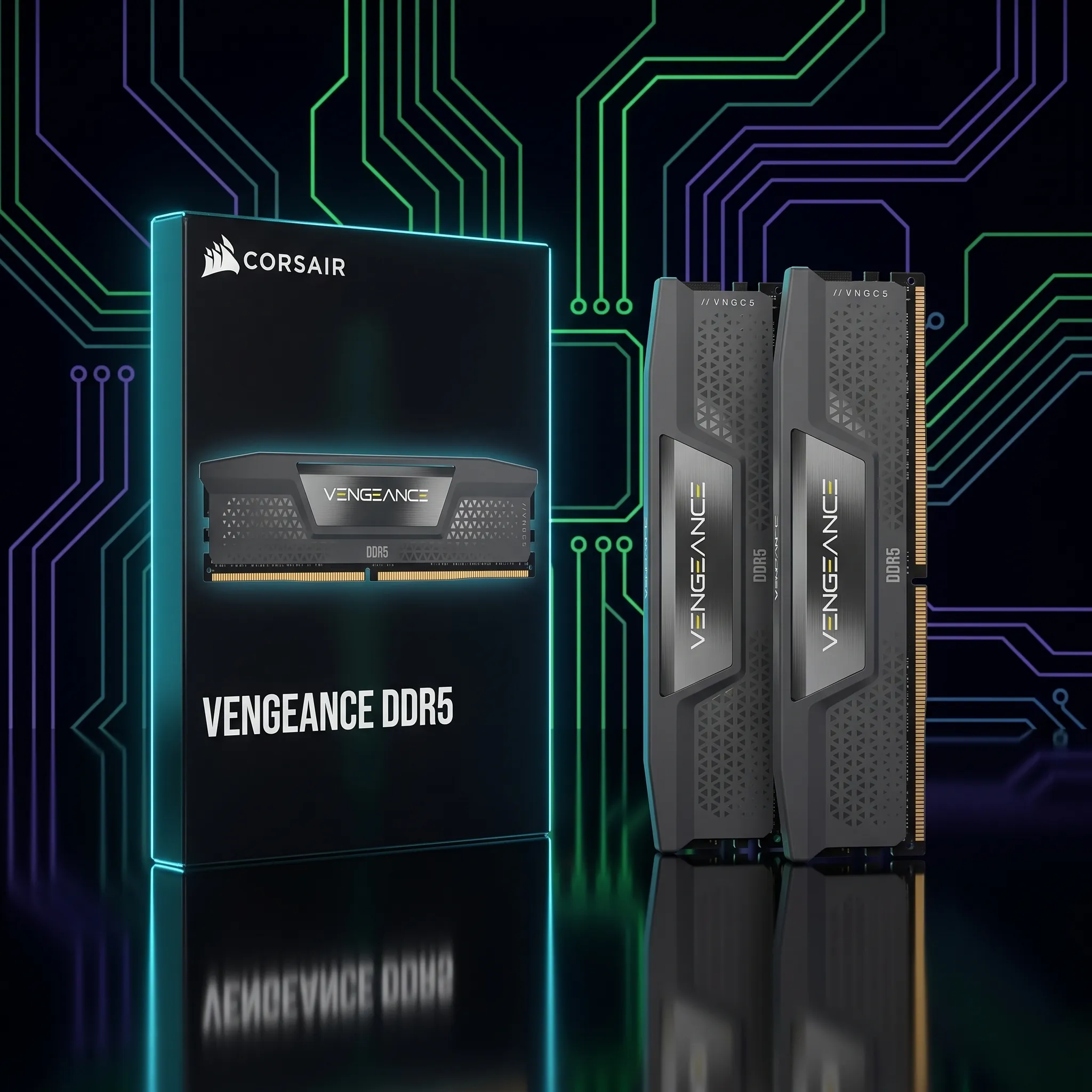 Corsair Vengeance 64 GB (2×32 GB) DDR5-6000 CL30 EXPO + XMP 3.0