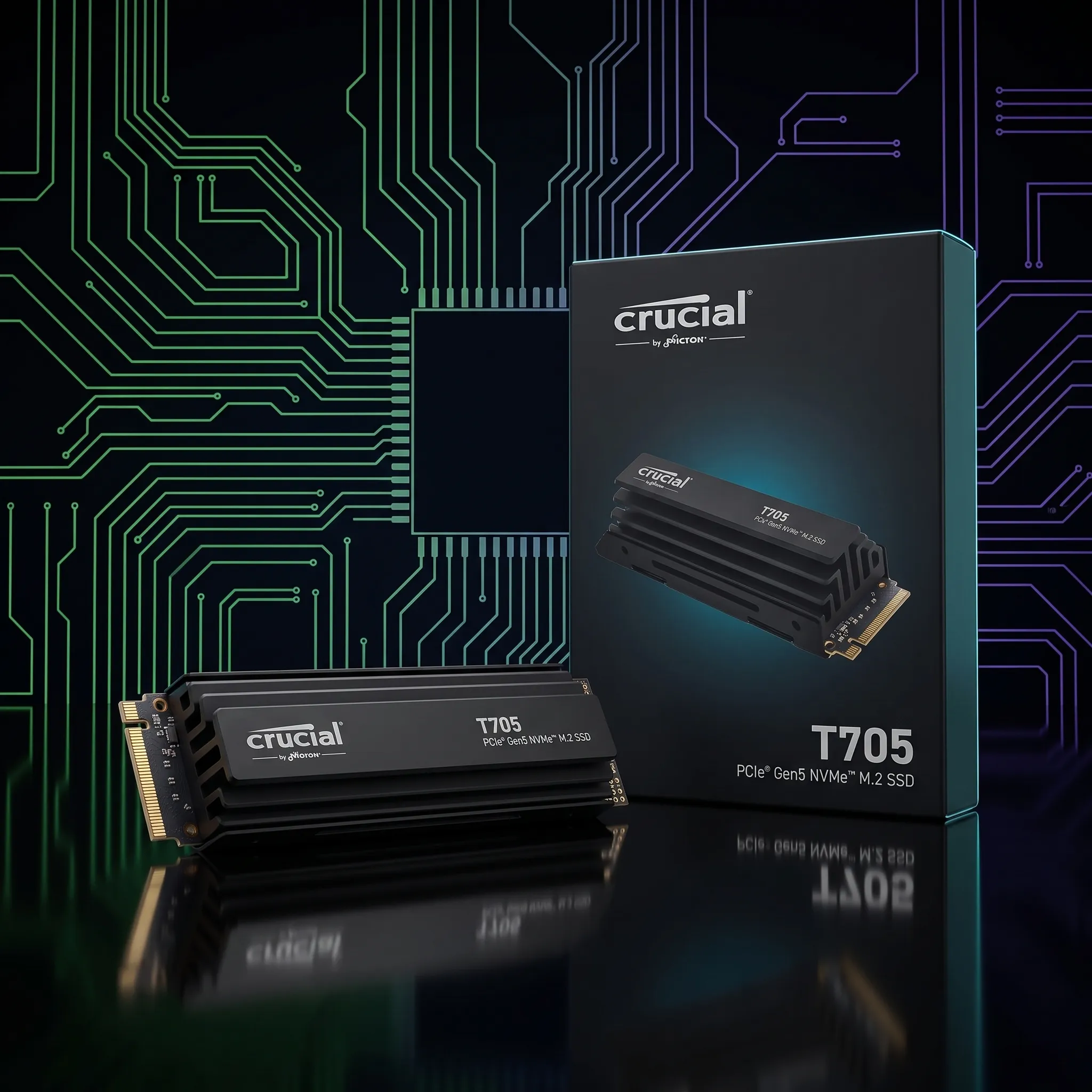 Crucial T705 2 TB PCIe Gen5 con disipador