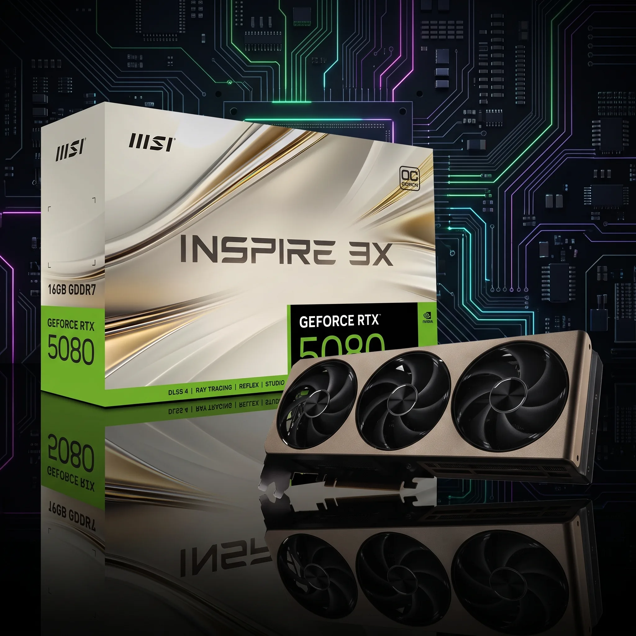 MSI GeForce RTX 5080 16G Inspire 3X OC GDDR7